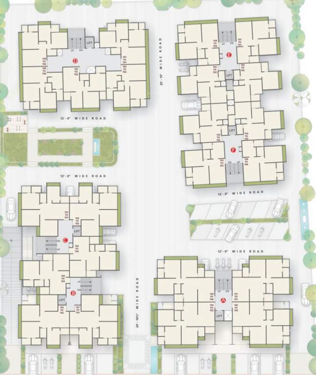 Images for Cluster Plan of Dhairya Paradise