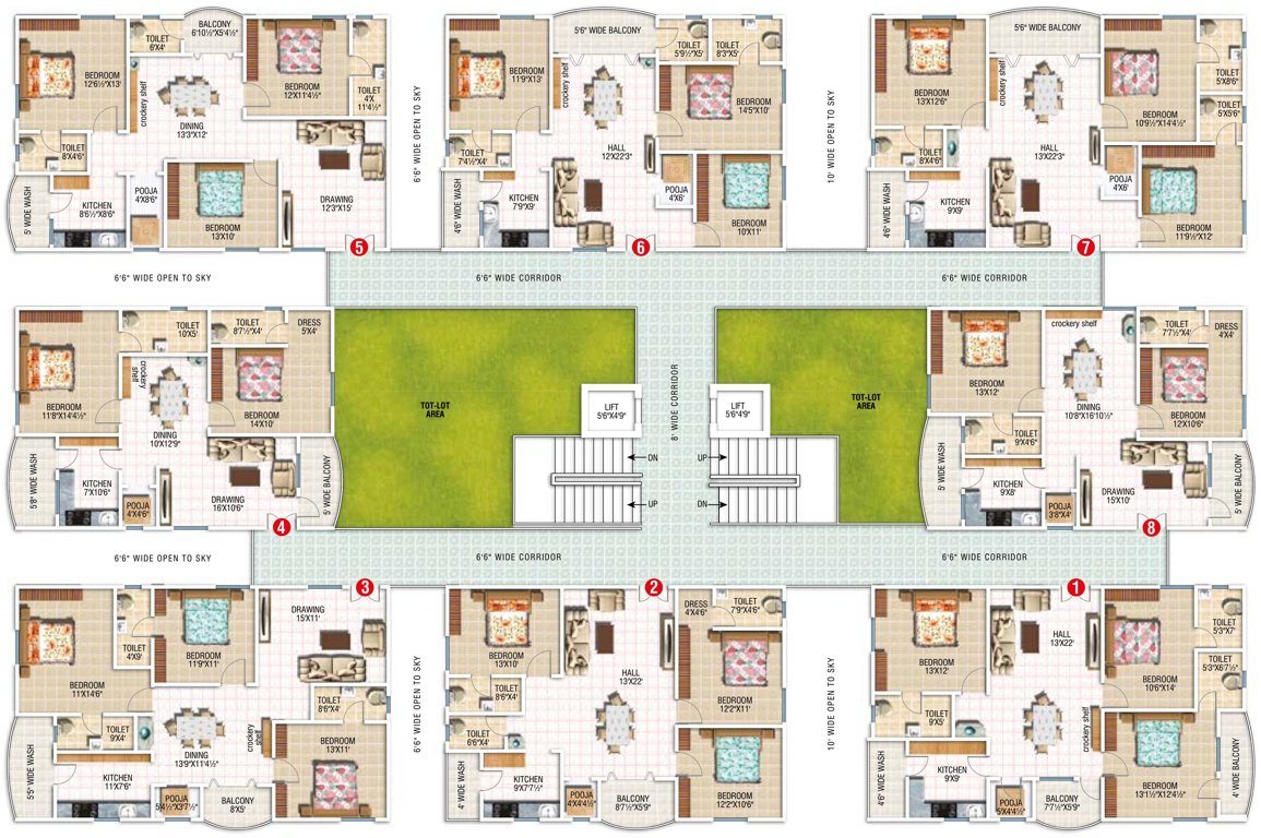  galaxy towers Images for Cluster Plan of Surya Galaxy Towers