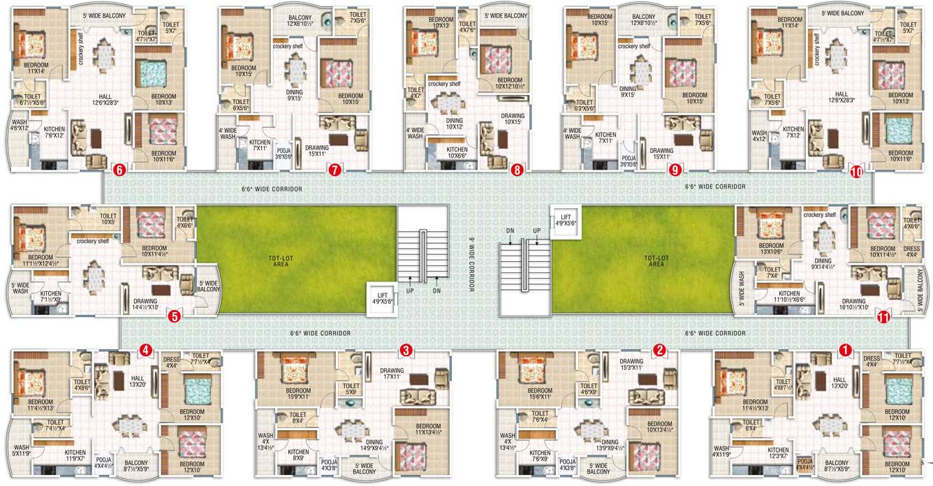  galaxy towers Images for Cluster Plan of Surya Galaxy Towers