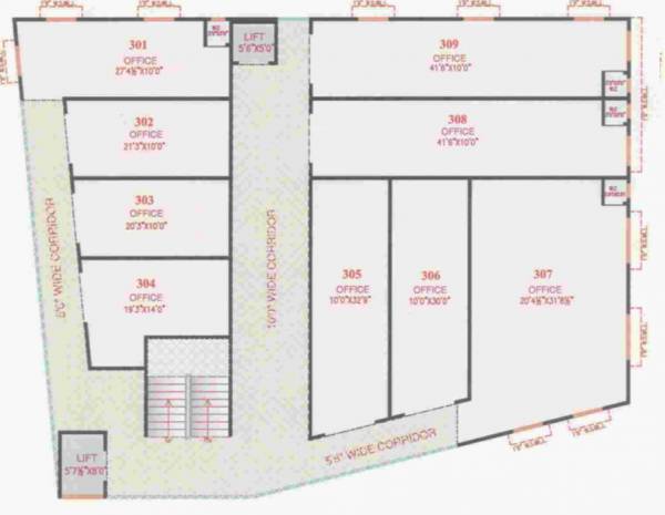 Images for Cluster Plan of Laksh Omkar Plaza