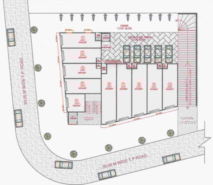 Images for Cluster Plan of Laksh Omkar Plaza
