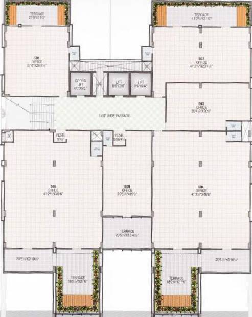 Images for Cluster Plan of Dwarkesh Business Hub
