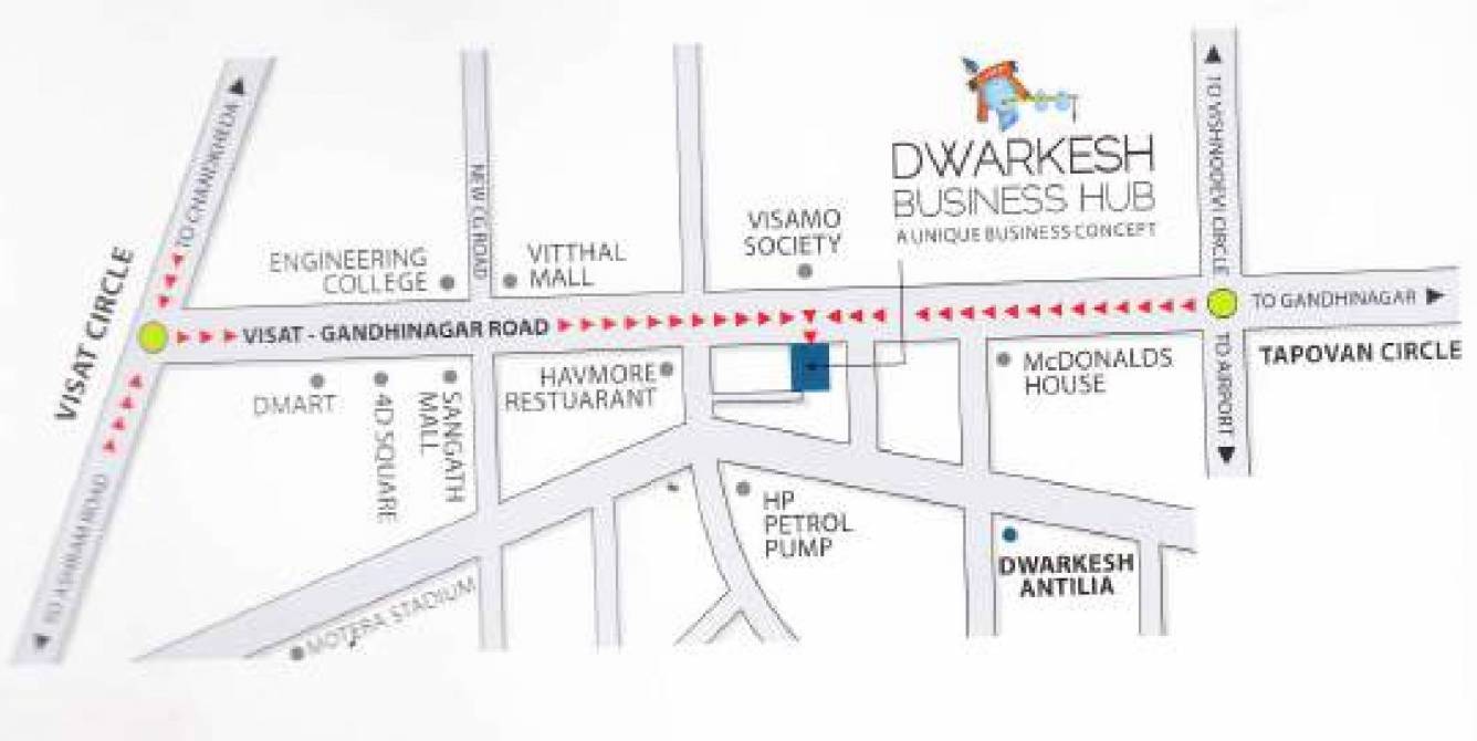Images for Location Plan of Dwarkesh Business Hub