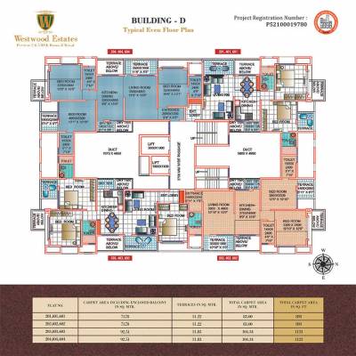 westwood-estates-phase-ii Wing C Cluster Plan