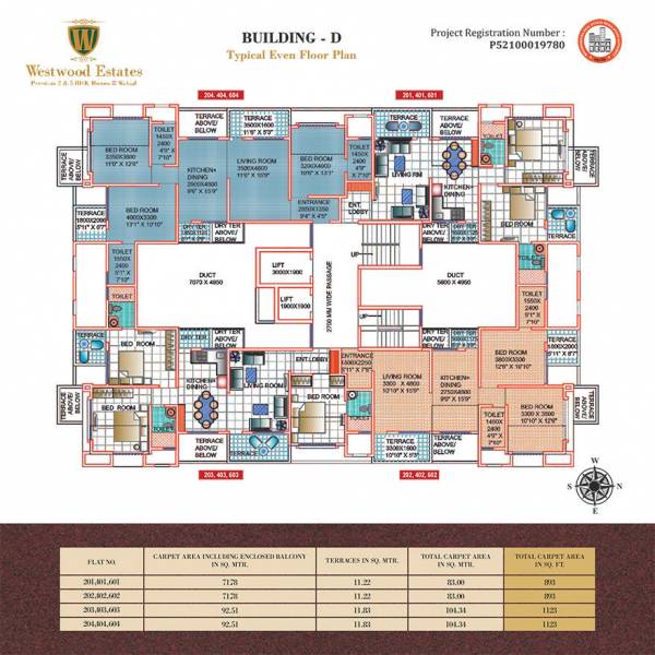 Wing C Cluster Plan westwood-estates-phase-ii Wing C Cluster Plan