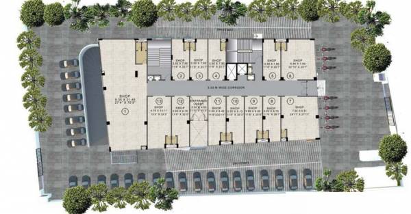  town-square Amenity AS1 Cluster Plan