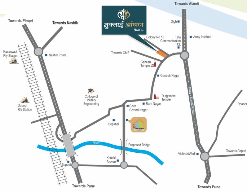 Images for Location Plan of Geet Govind Muktai Aangan Phase VIII
