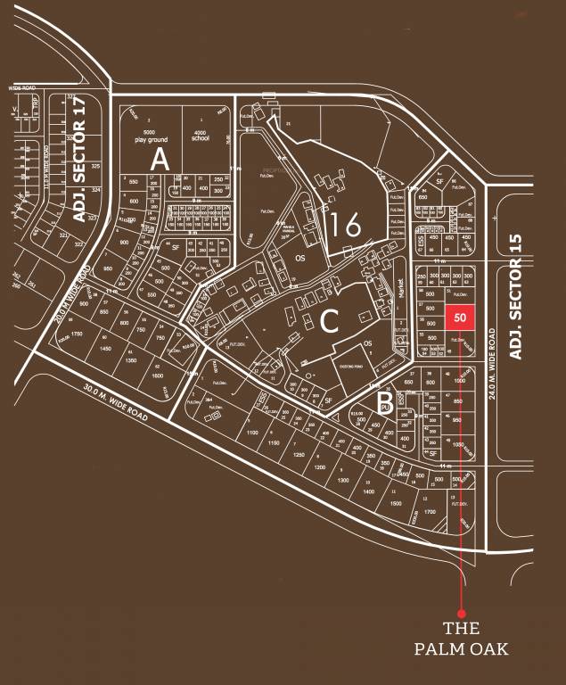 the palm oak Location Plan