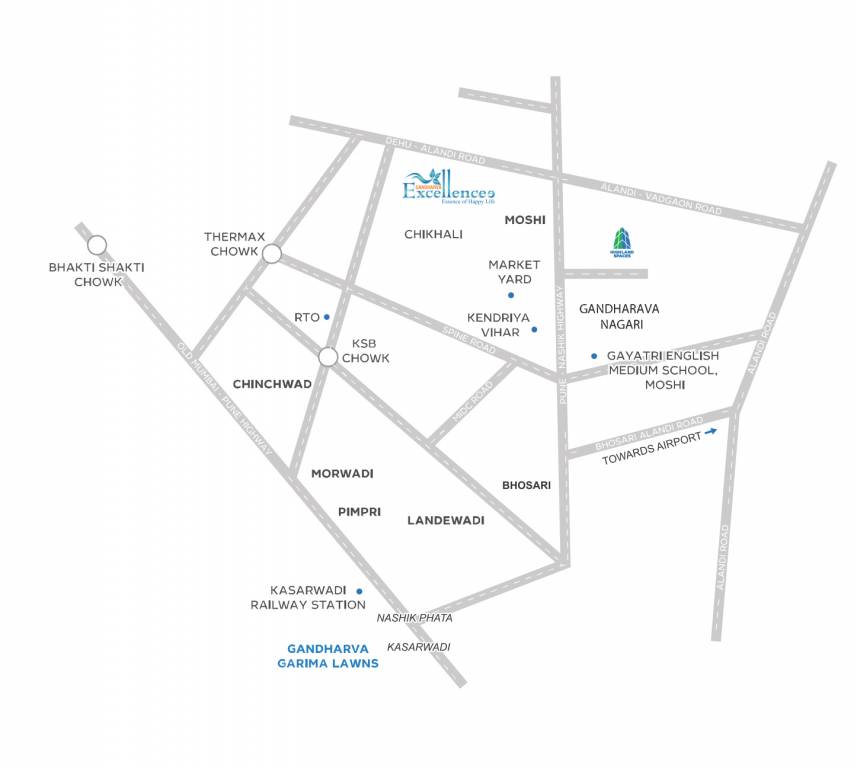  gandharva excellence project iii Location Plan