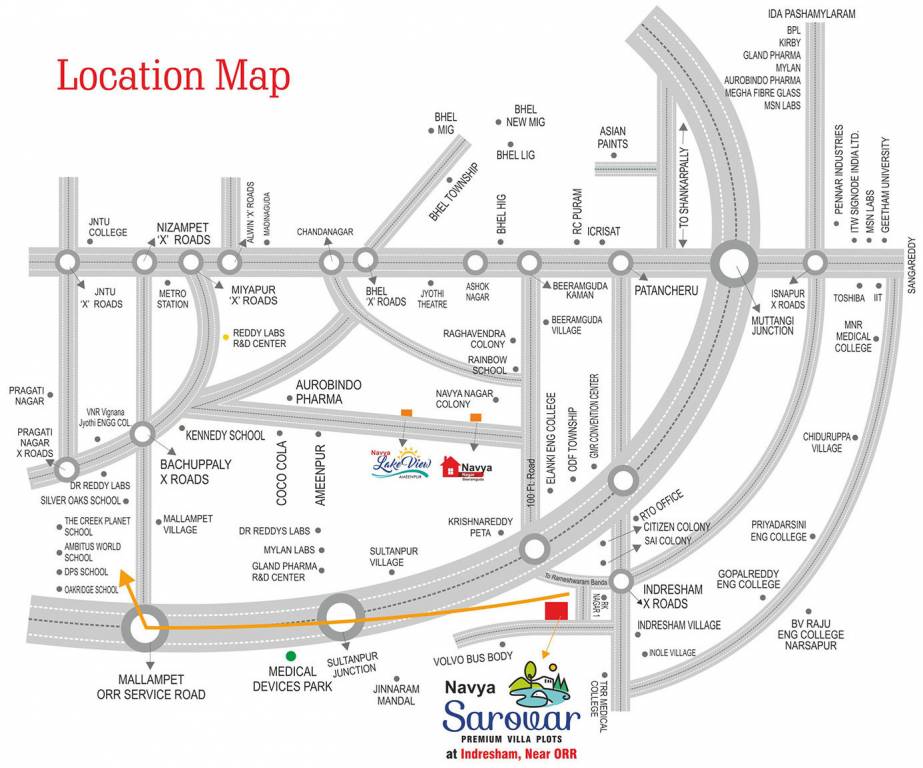 Images for Location Plan of Navya Sarovar