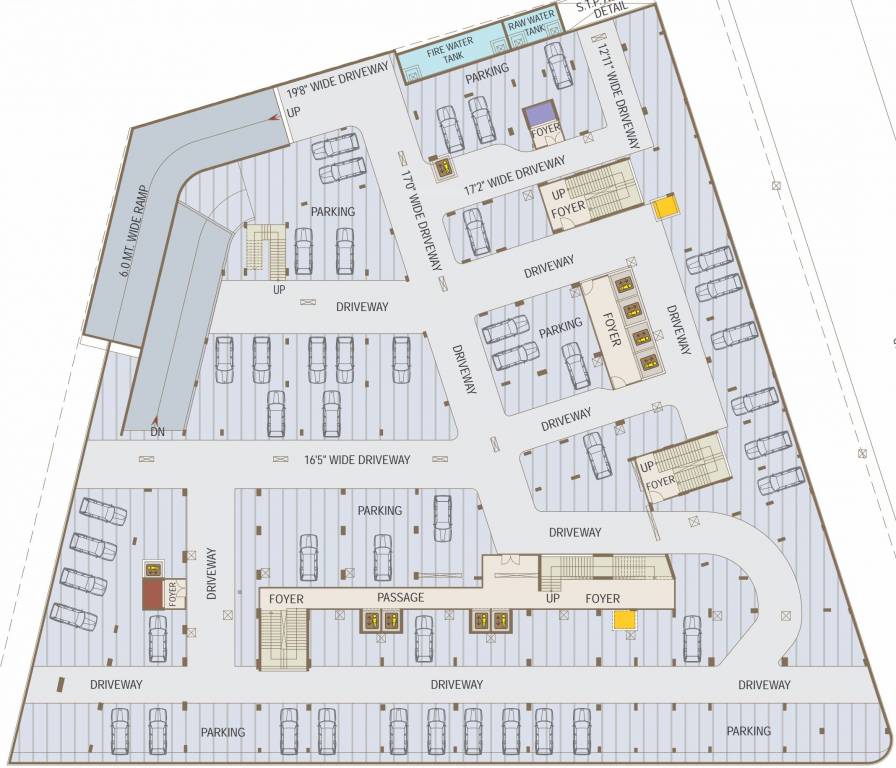Images for Cluster Plan of United World Trade Tower