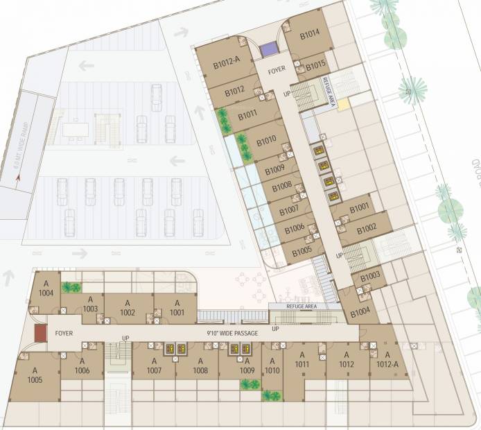 Images for Cluster Plan of United World Trade Tower