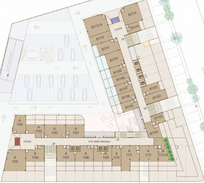 Images for Cluster Plan of United World Trade Tower