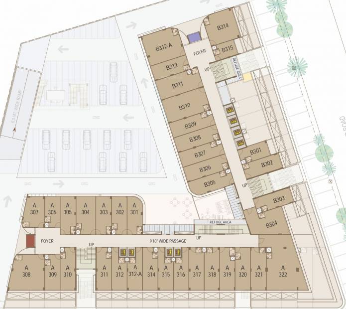 Images for Cluster Plan of United World Trade Tower