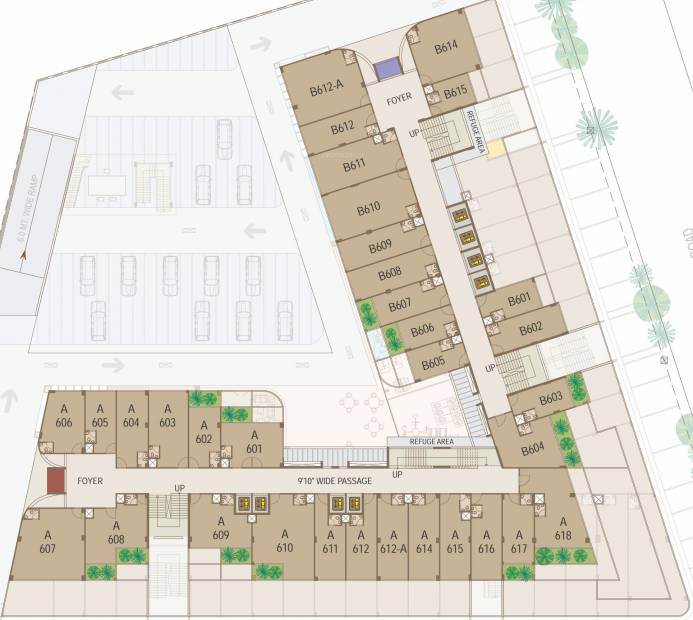 Images for Cluster Plan of United World Trade Tower