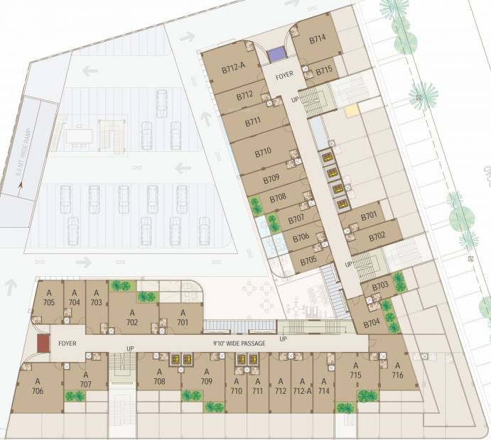 Images for Cluster Plan of United World Trade Tower