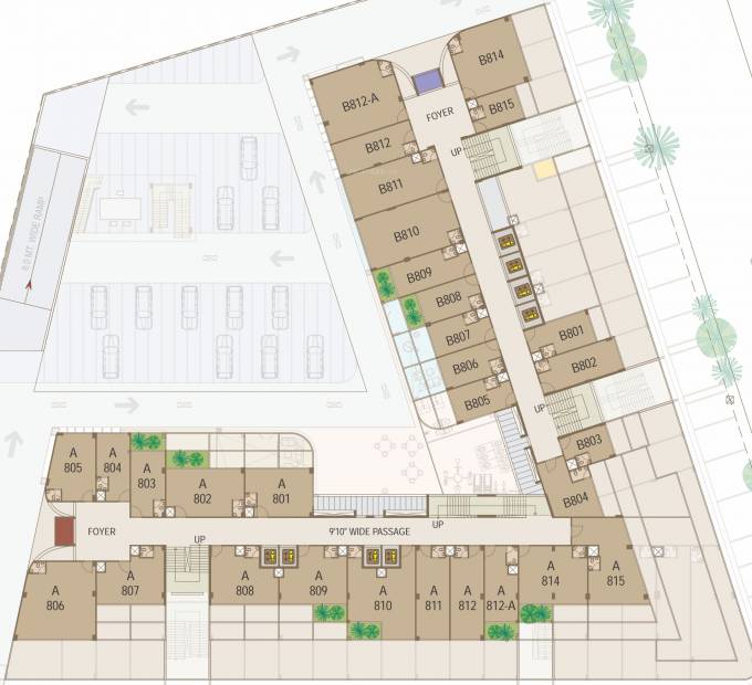 Images for Cluster Plan of United World Trade Tower