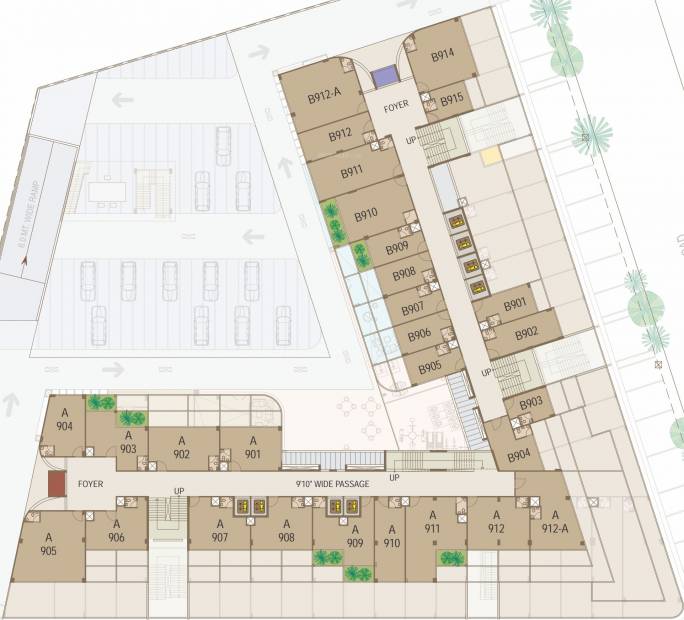 Images for Cluster Plan of United World Trade Tower