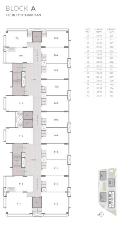  titanium business park Block A Cluster Plan