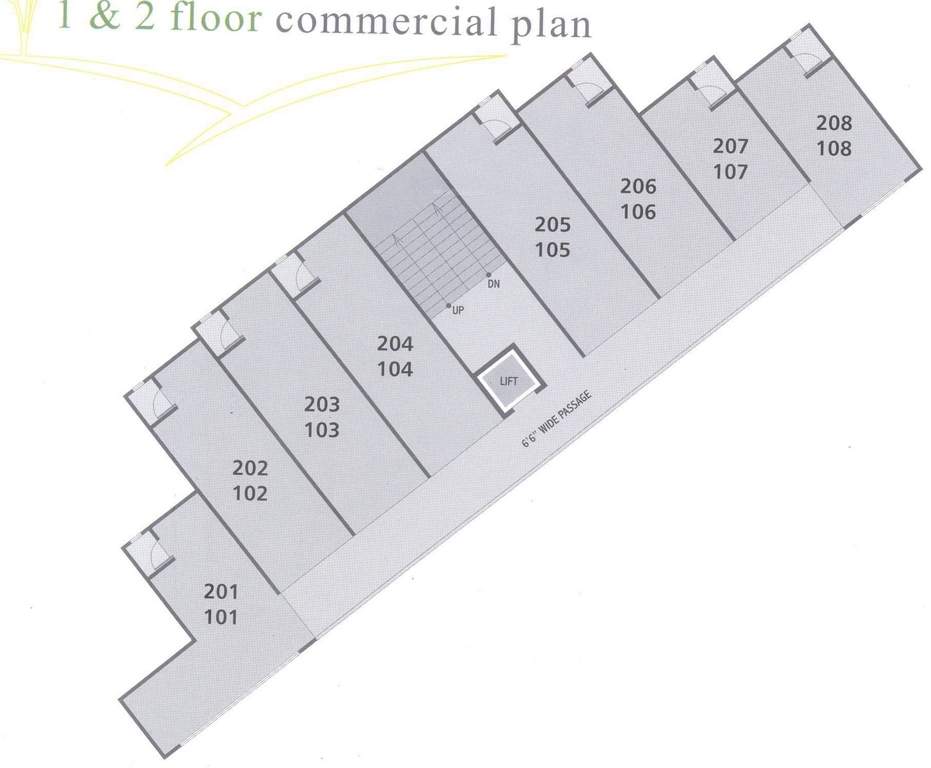  palm plaza Palm Plaza Cluster Plan from 1st to 2nd Floor
