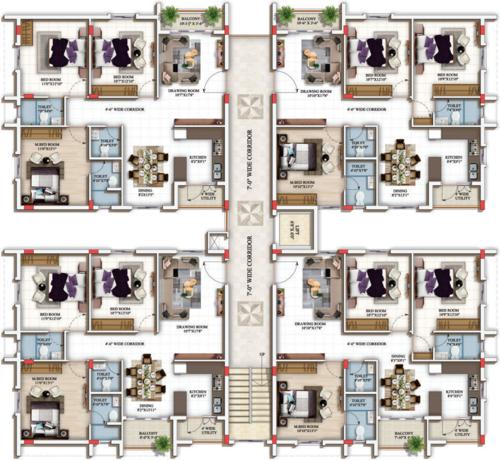 Images for Cluster Plan of Star Lotus Apartments
