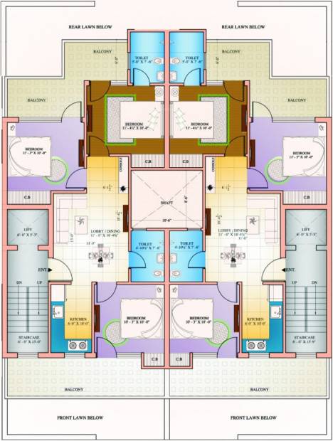 Images for Cluster Plan of Amolik Residency Apartment