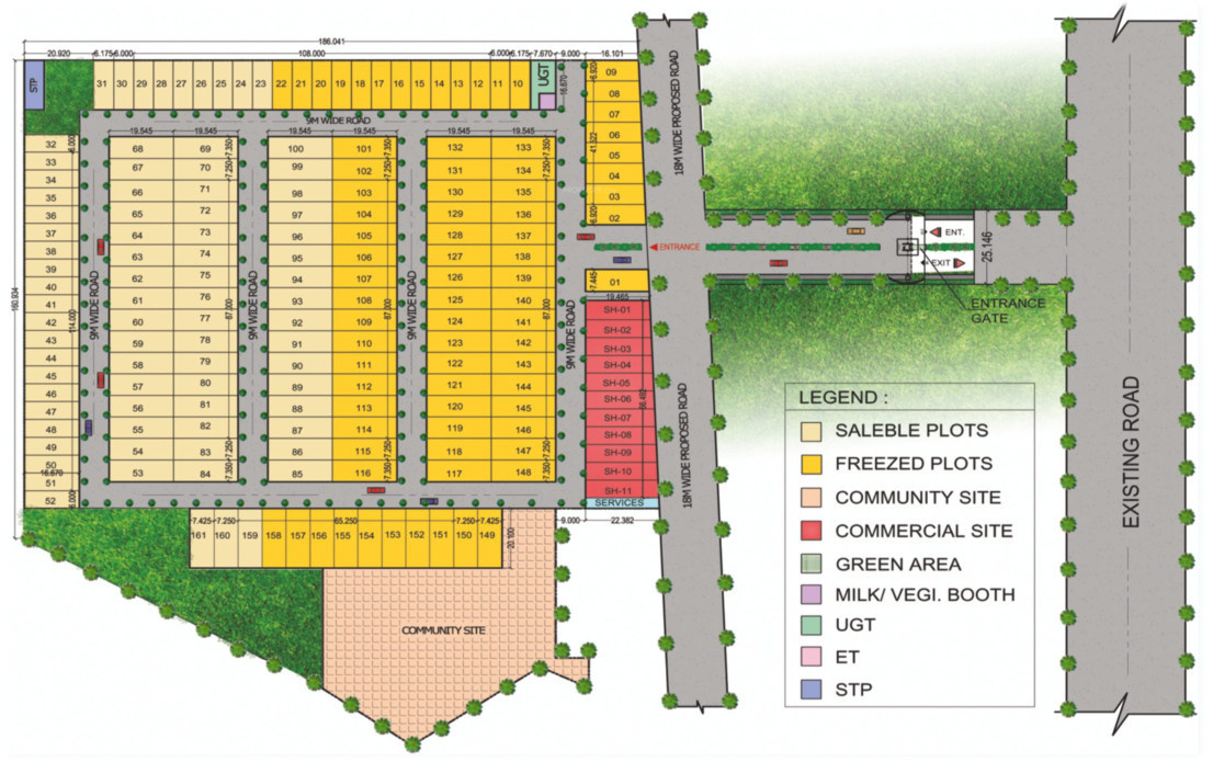  residency apartment Layout Plan