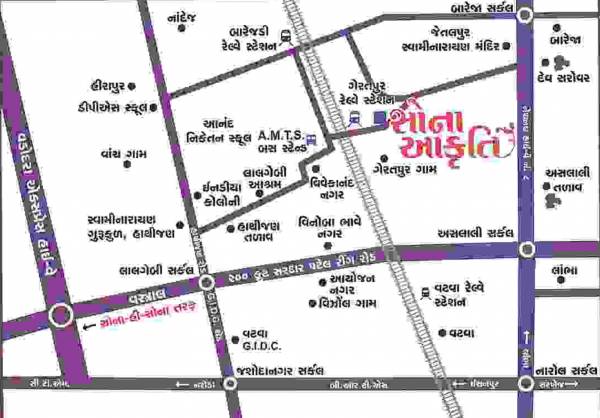 Images for Location Plan of Dwarkesh Sona Akruti