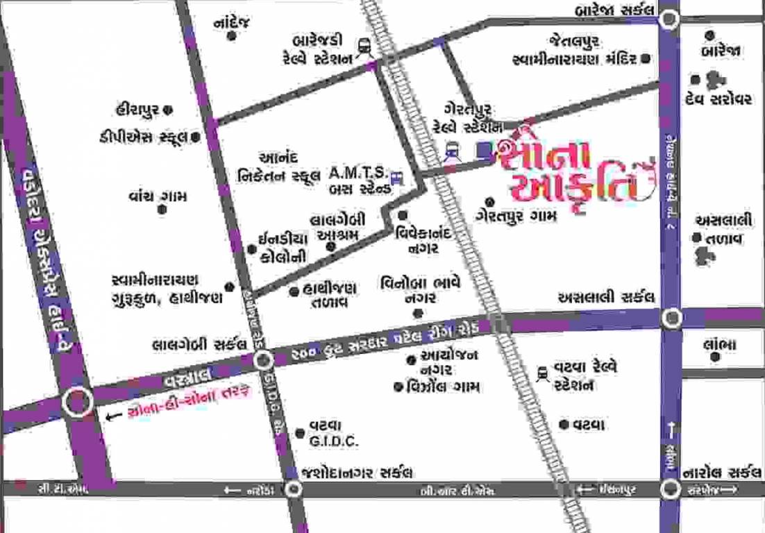 Images for Location Plan of Dwarkesh Sona Akruti