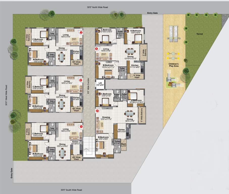 Images for Layout Plan of Fortune Green Gold Crest