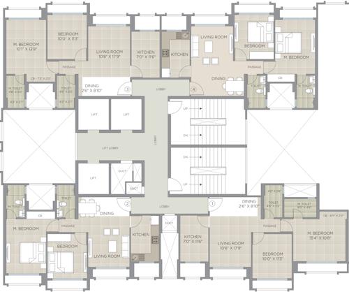 Images for Cluster Plan of Hiranandani Eagleridge Wing A