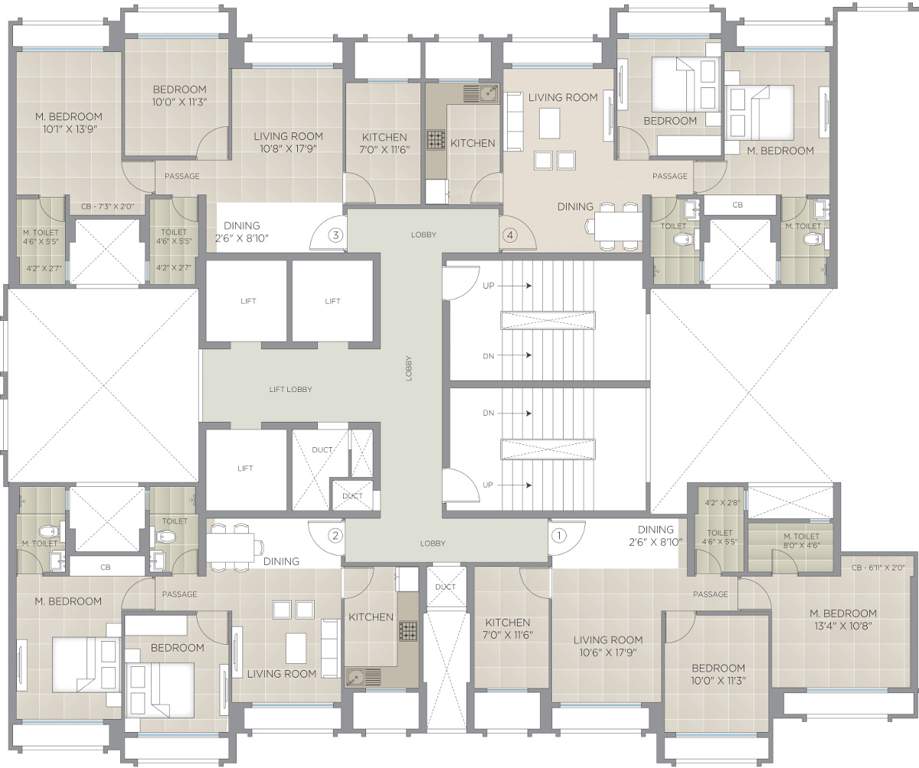 Images for Cluster Plan of Hiranandani Eagleridge Wing A