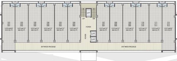 Images for Cluster Plan of Suryam Trade Centre