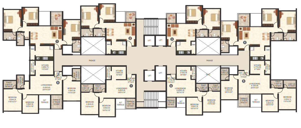  blue waters Leonara Building H Cluster Plan