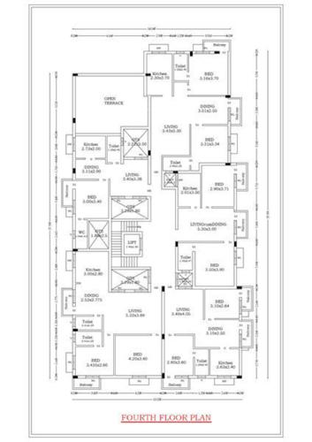  sri-lakshmi-kuberar-apartments Block A Cluster Plan for 4th Floor