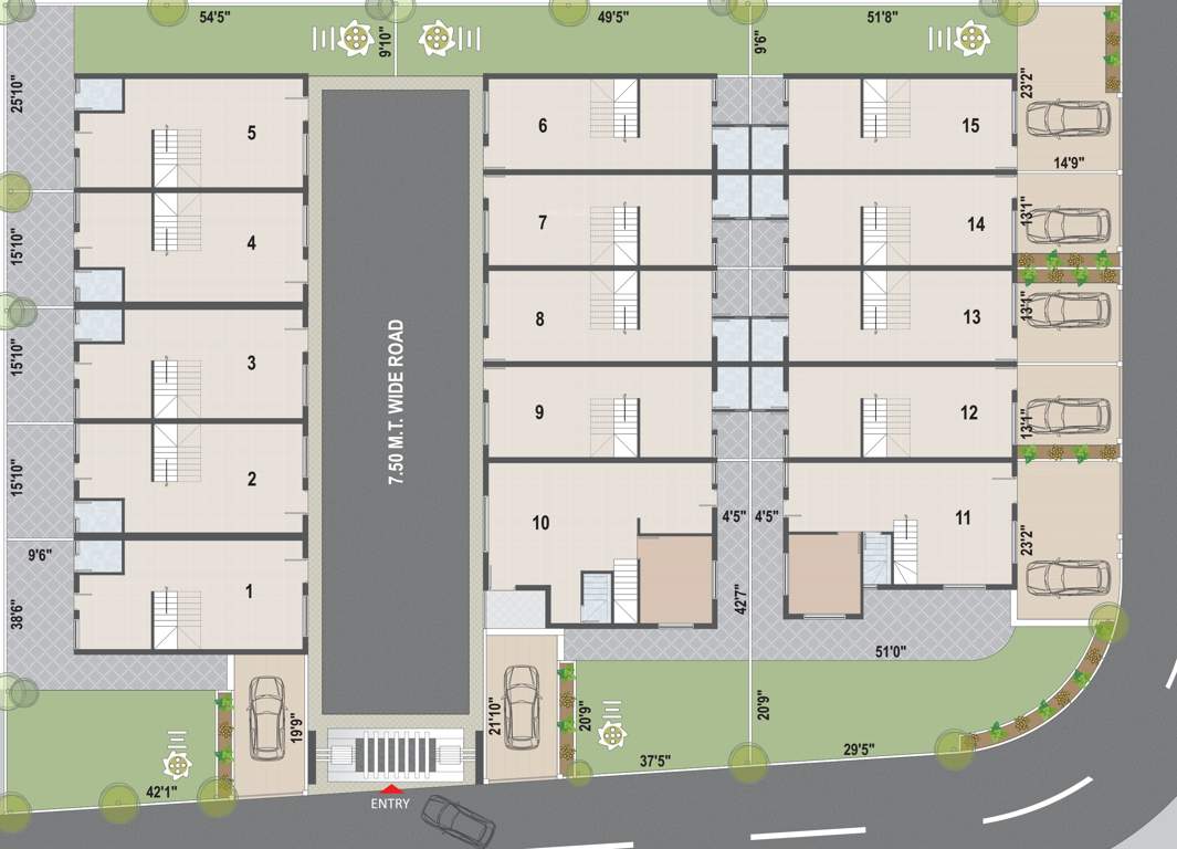 Images for Layout Plan of Om Shiv Bunglows