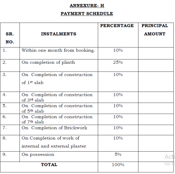 pramila-heights Construction Linked Payment (CLP) Payment Plan