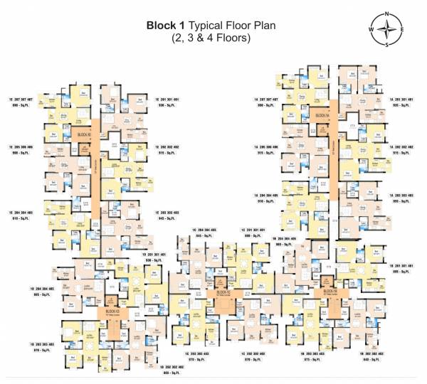  homes Block 1 Cluster Plan
