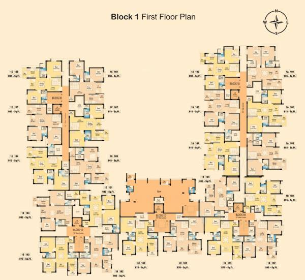  homes Block 1 Cluster Plan
