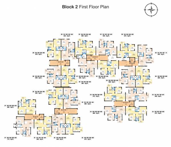  homes Block 1 Cluster Plan