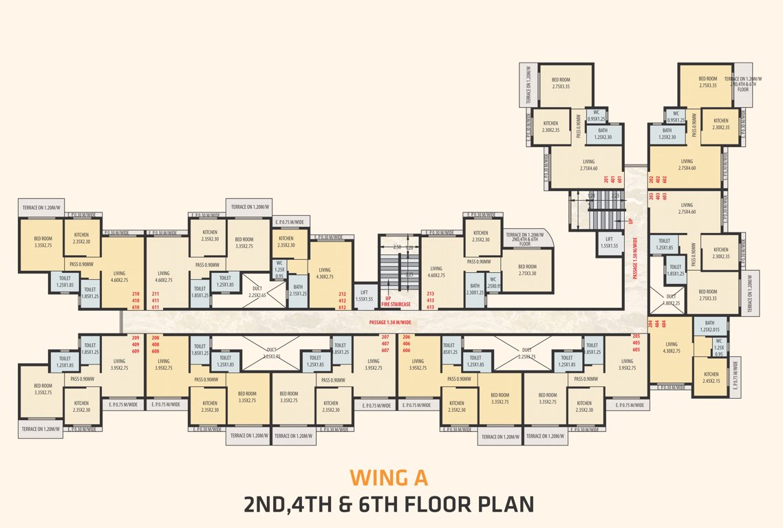 Images for Cluster Plan of Seven Hill Sky Avenue Wing A And B