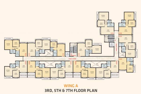 Images for Cluster Plan of Seven Hill Sky Avenue Wing A And B