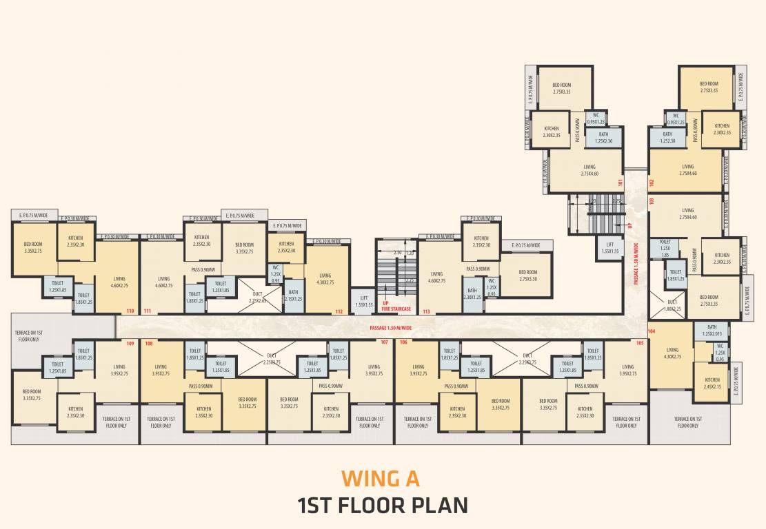 Images for Cluster Plan of Seven Hill Sky Avenue Wing A And B