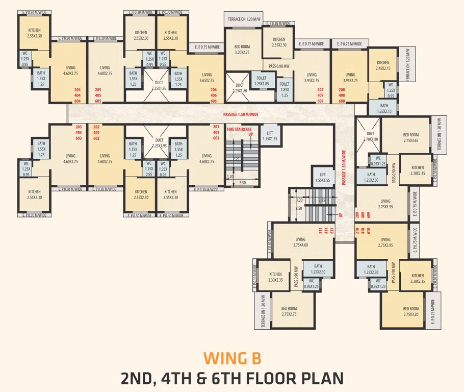Images for Cluster Plan of Seven Hill Sky Avenue Wing A And B