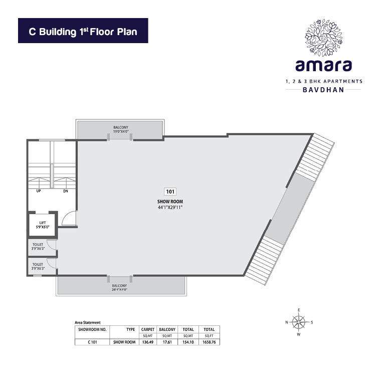  amara C Cluster Plan for 1st Floor