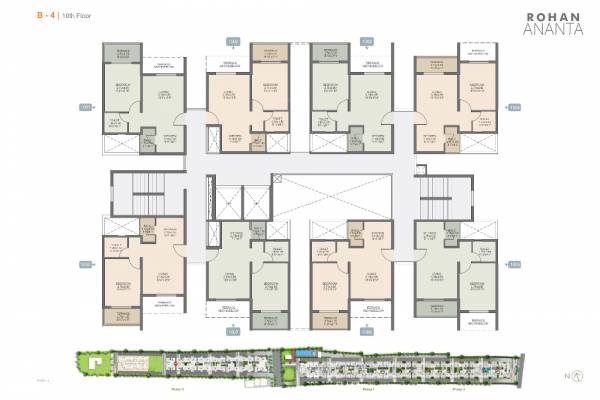  ananta-phase-iii WING B4 Cluster Plan for 10th Floor