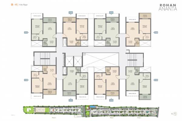  ananta-phase-iii WING B4 Cluster Plan for 11th Floor