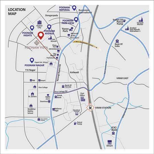  poonam vista wing b & c Location Plan