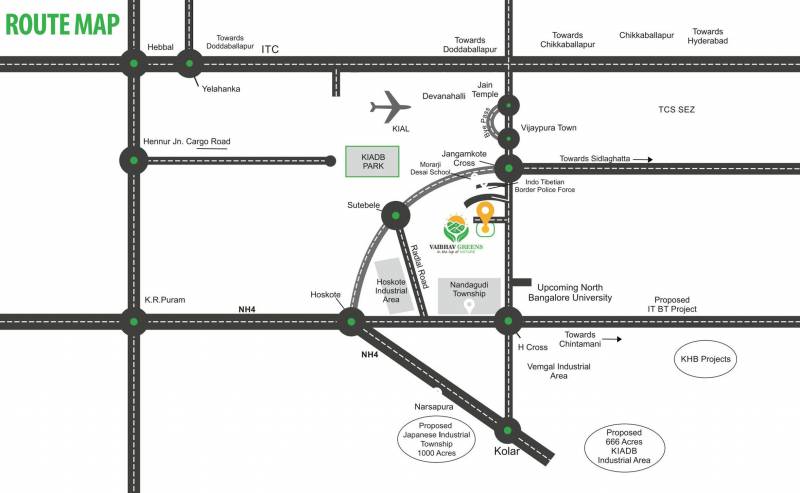 Images for Location Plan of Vasathi Vaibhav Vaibhav Greens Phase II