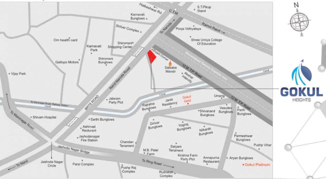  gokul heights Location Plan